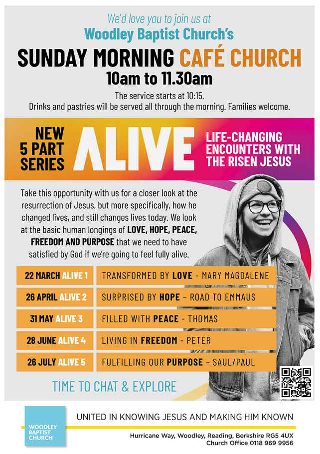 Woodley Baptist Church - Sunday Morning Cafe Church - 2026 Woodley Baptist Church - Sunday Morning Cafe Church - 2026