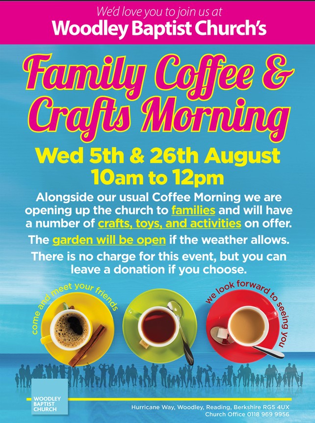 Woodley Baptist Church - Sunday Morning Cafe Church - 2026 Woodley Baptist Church - Sunday Morning Cafe Church - 2026